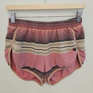 Aviator Nation Serape  Striped Shorts Size Medium